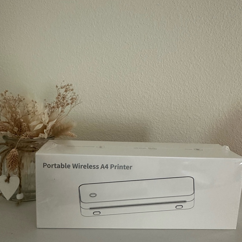 Portable Wireless A4 Printer - White ink less